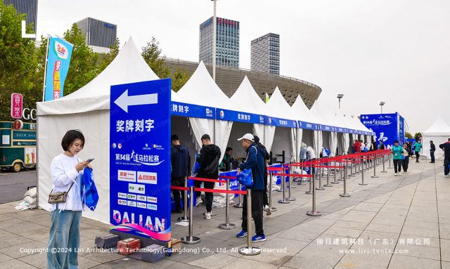 馬拉松賽事篷房側(cè)面圖