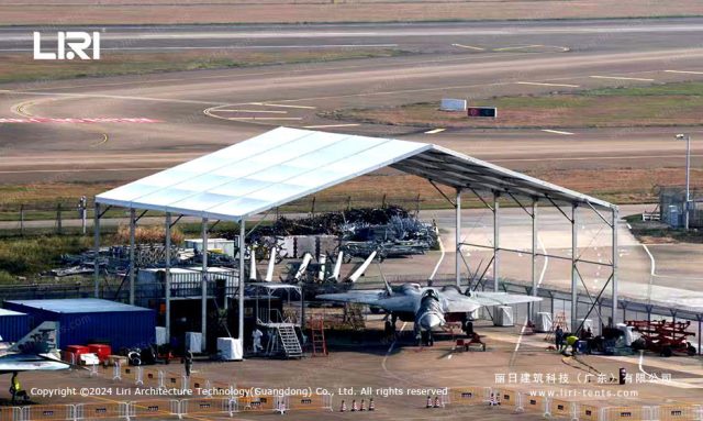 裝配式鋁基機(jī)庫航拍圖