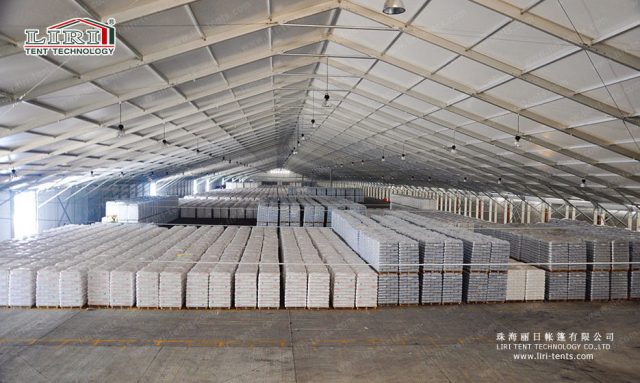 大型工業(yè)倉庫篷房內(nèi)景圖
