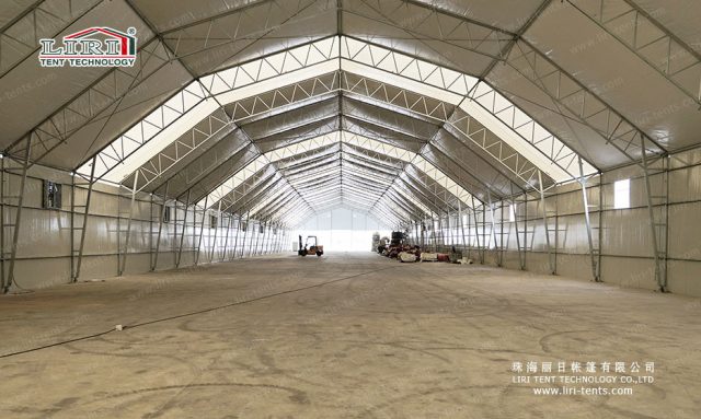 鋁合金工業(yè)篷房內(nèi)景