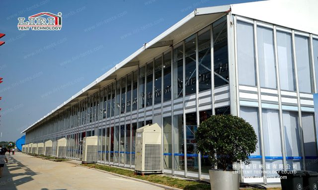 大型展覽篷房側(cè)面圖