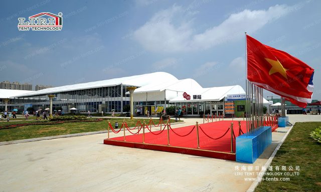 大型展覽篷房現(xiàn)場