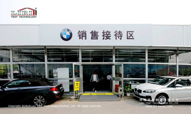 臨時(shí)4s店篷房正面圖