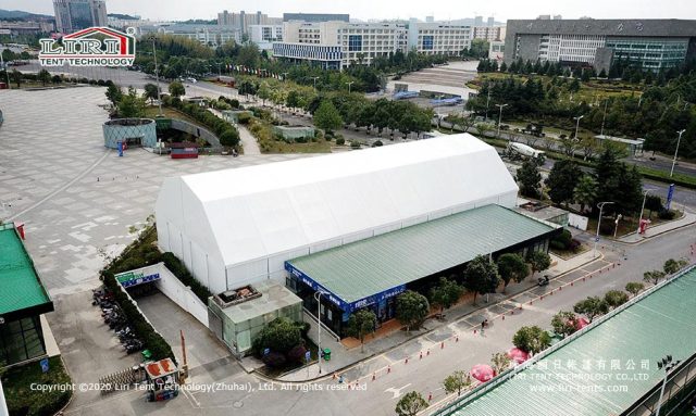 羽毛球場篷房航拍圖