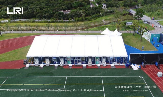 莫基典禮活動篷房側面圖
