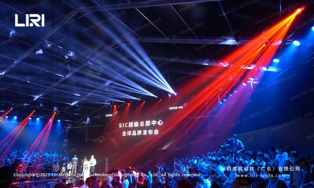 商業(yè)活動篷房側面圖