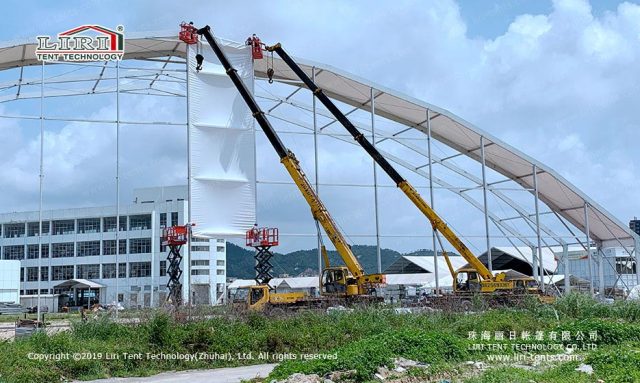全封閉煤場搭建現(xiàn)場