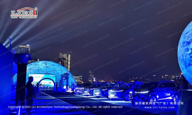 透明球形篷房外景圖