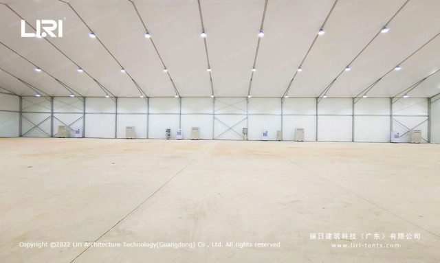 飛機(jī)庫(kù)篷房側(cè)面圖