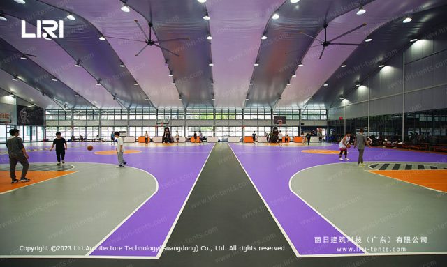 籃球場雨棚圖片