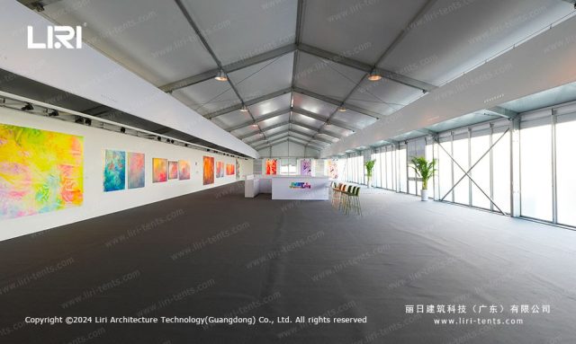 藝術(shù)展覽篷房?jī)?nèi)景圖